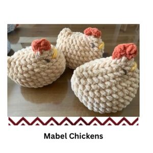 Crochet Mabel chickens Amigurumi